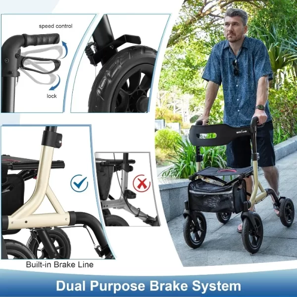 Rollator Walker with Seat - Image 6