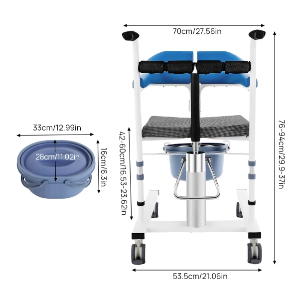 Hydraulic Lift Transfer Chair - Image 3