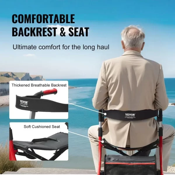 Lightweight Aluminum Rolling Walker - Image 6