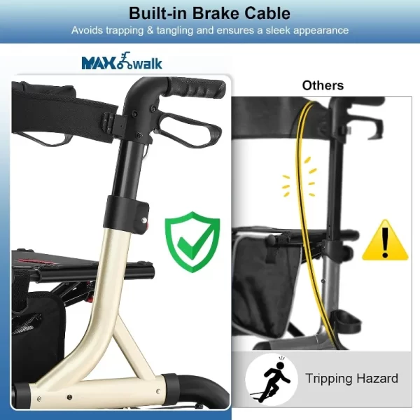 Rollator Walker with Seat - Image 4