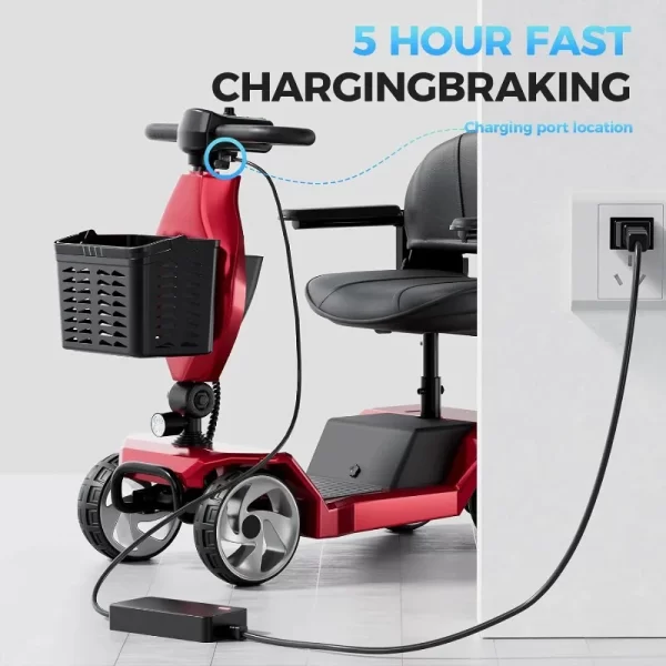 4 Wheel Lightweight Mobility Scooter - Image 5