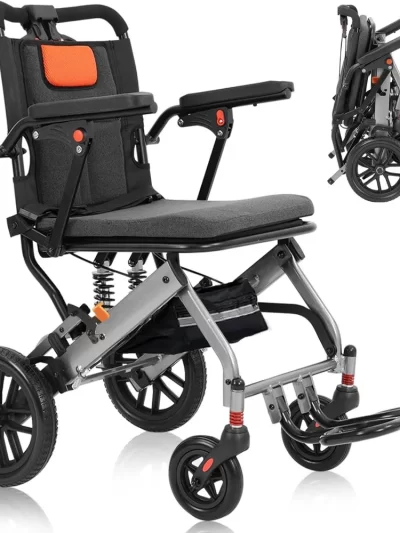 Foldable Transport Wheelchair