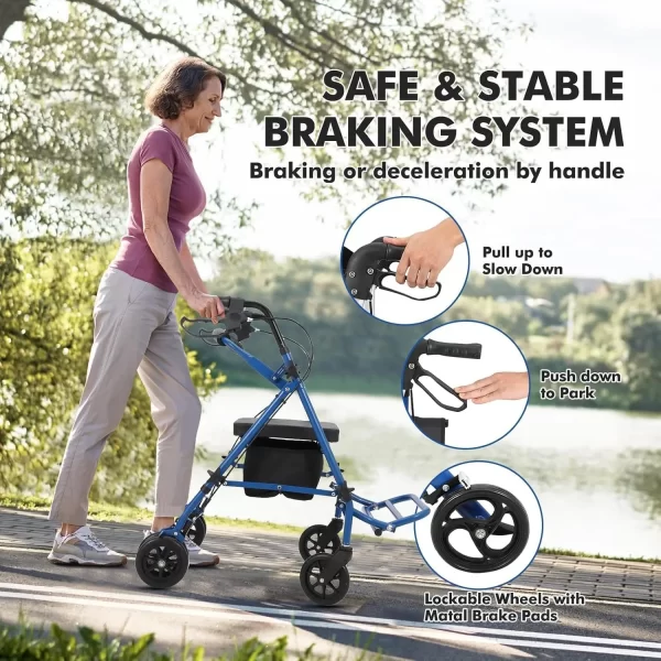 All-Terrain 2 in 1 Rollator Walker - Image 6