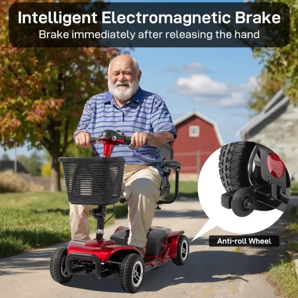 Scooter for Adults and Senior, Compact Heavy Duty Mobile Powered Wheelchair D - Image 3