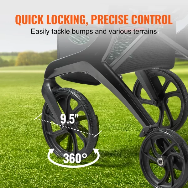 SucceBuy Folding Rollator Walker for Seniors - Image 4