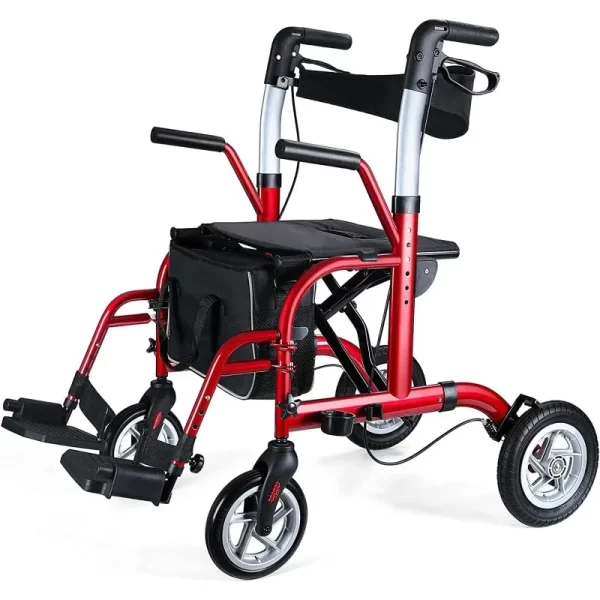 2 in 1 Rollator Walker for Seniors