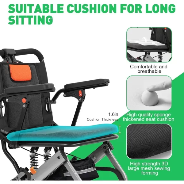 Foldable Transport Wheelchair - Image 6