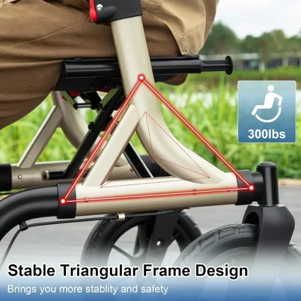 Rollator Walker with Seat - Image 3